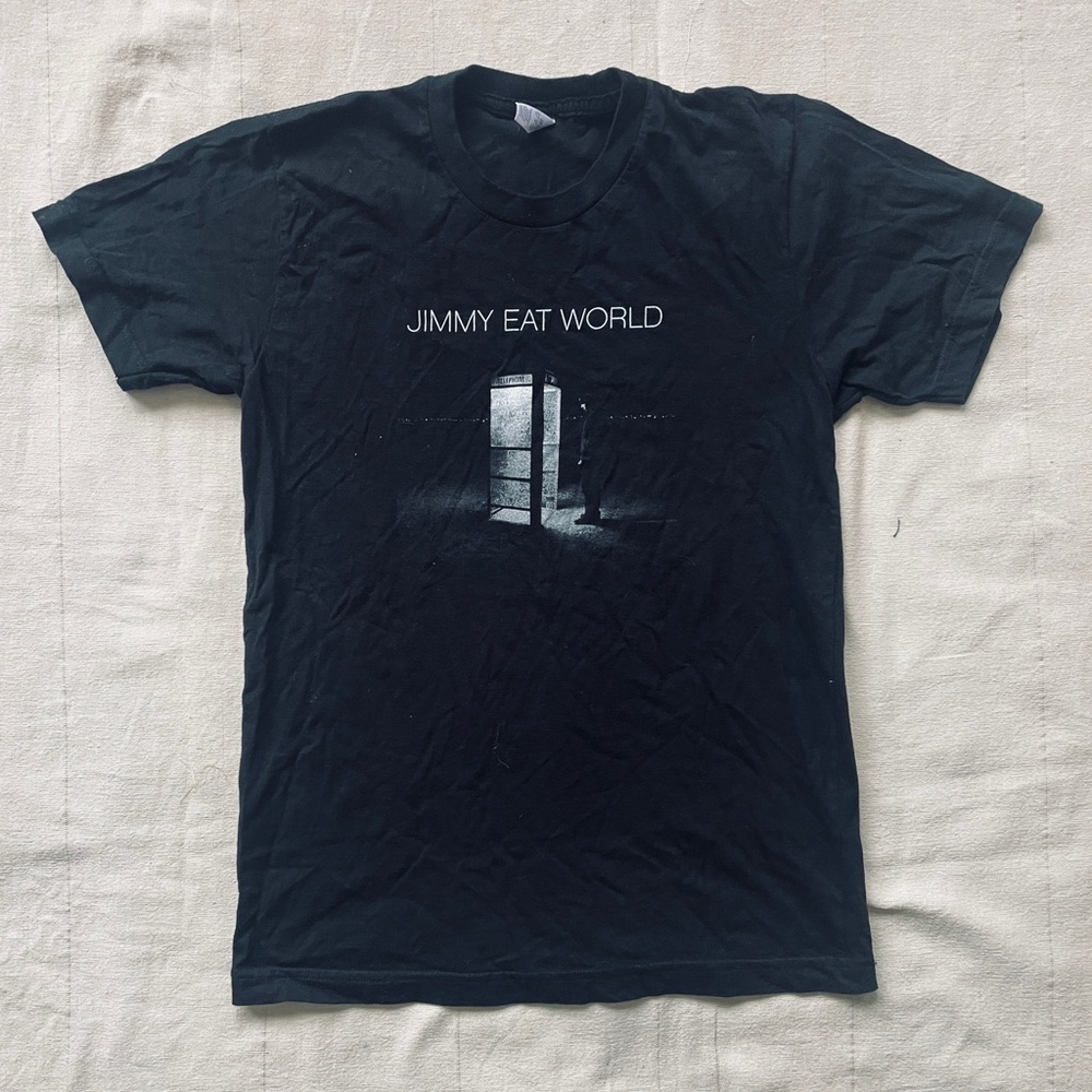 Jimmy Eat World Black T-Shirt 2005 American apparel